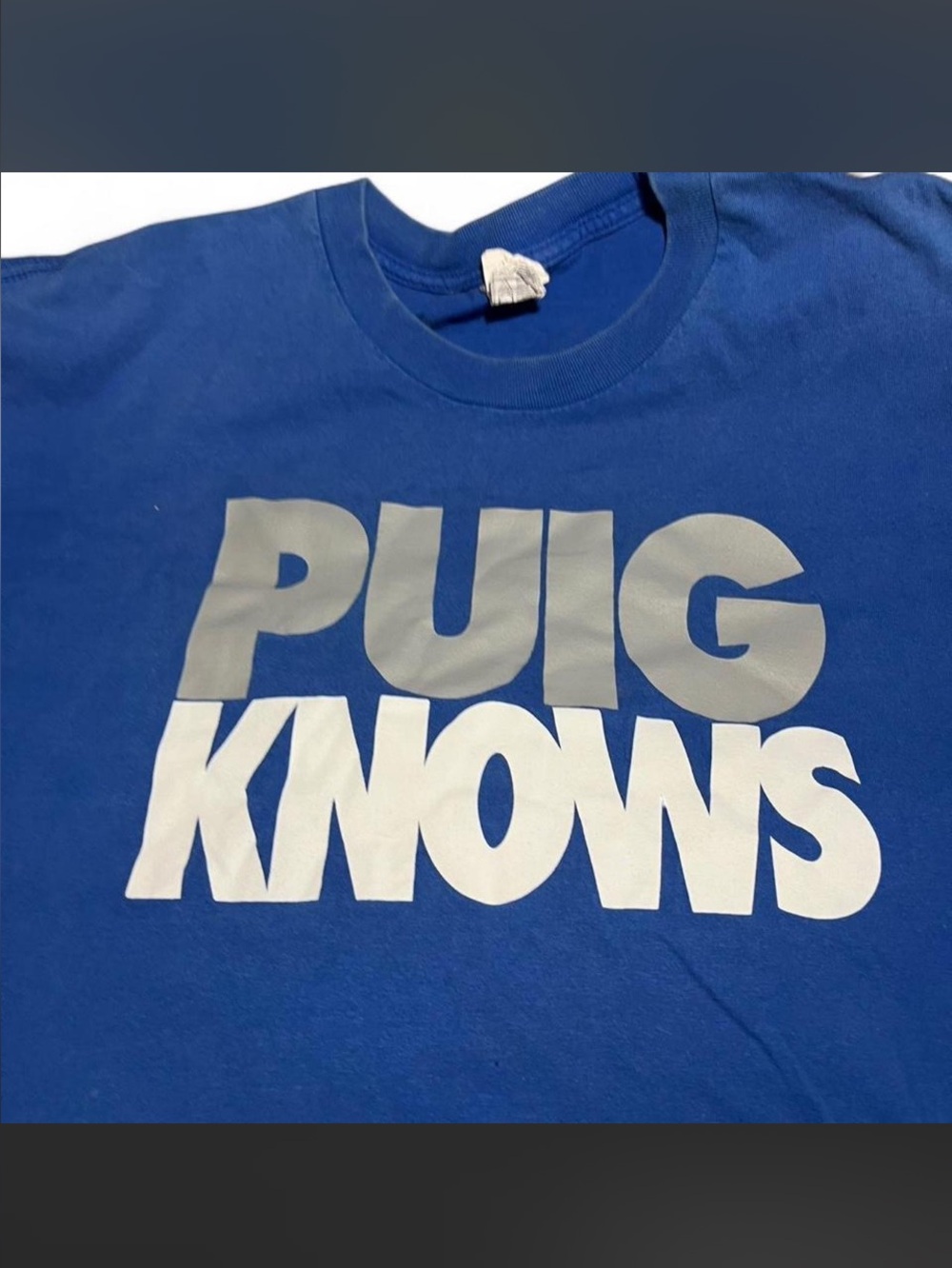 Alstyle Puig Knows Dodgers MLB Graphic Tee - Picture 3 of 5